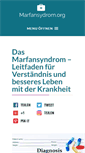 Mobile Screenshot of marfansyndrom.org