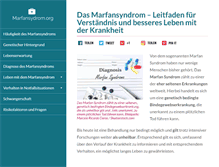 Tablet Screenshot of marfansyndrom.org